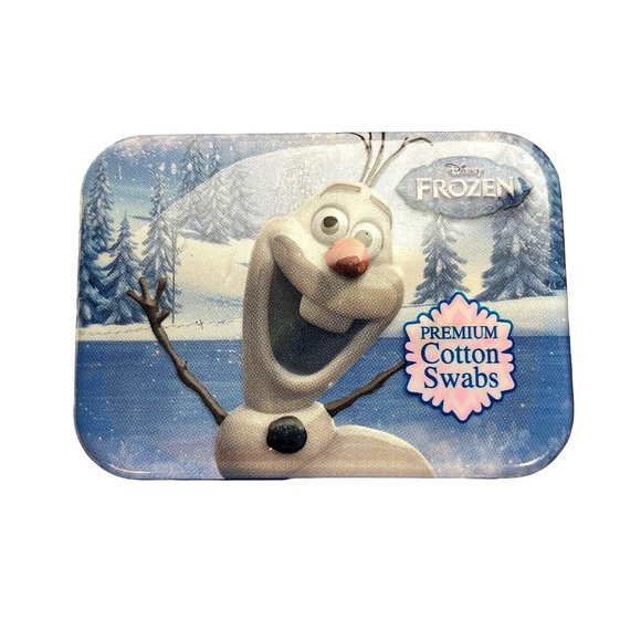 Disney Minnie Mouse Olaf Elsa & Ana Cotton Swabs Travel Tin Lot of 12 new - Picture 2 of 14